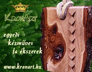 KronArt egyedi kézműves fa ékszerek
